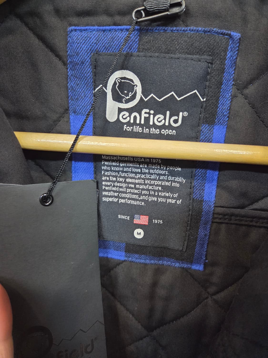 펜필드 버팔로 레드 패치워크 누빔 체크 셔츠자켓 m 상품이미지3