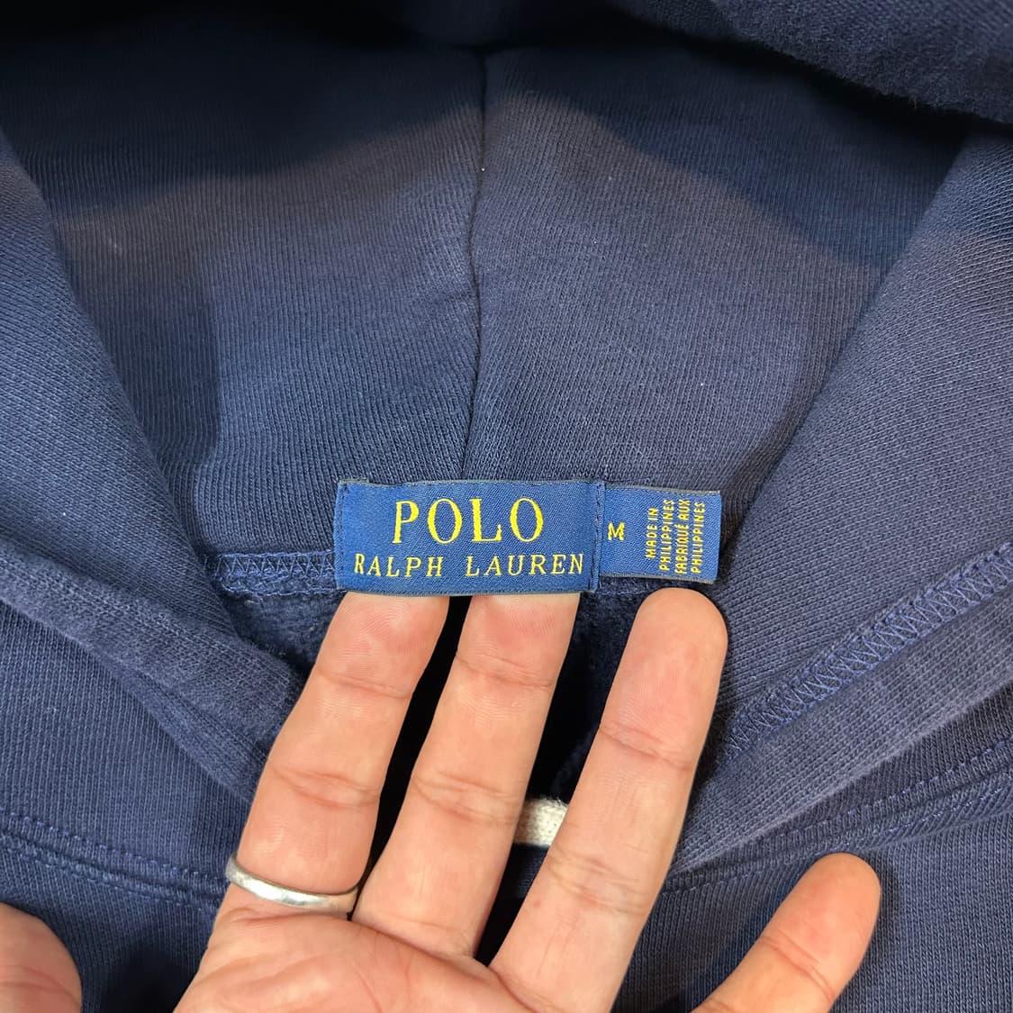 M) 폴로 랄프로렌 스펠로고 후드티 네이비 상품이미지9