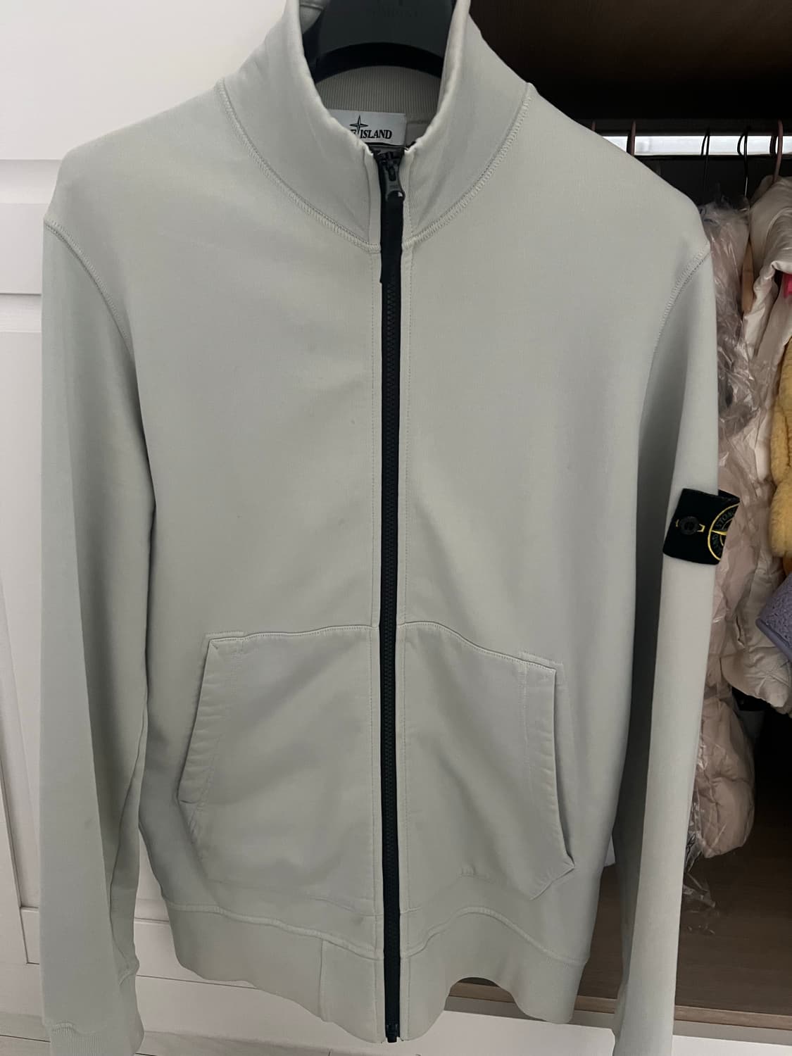 스톤아일랜드 라이트그레이 집업 자켓 L 상품이미지1