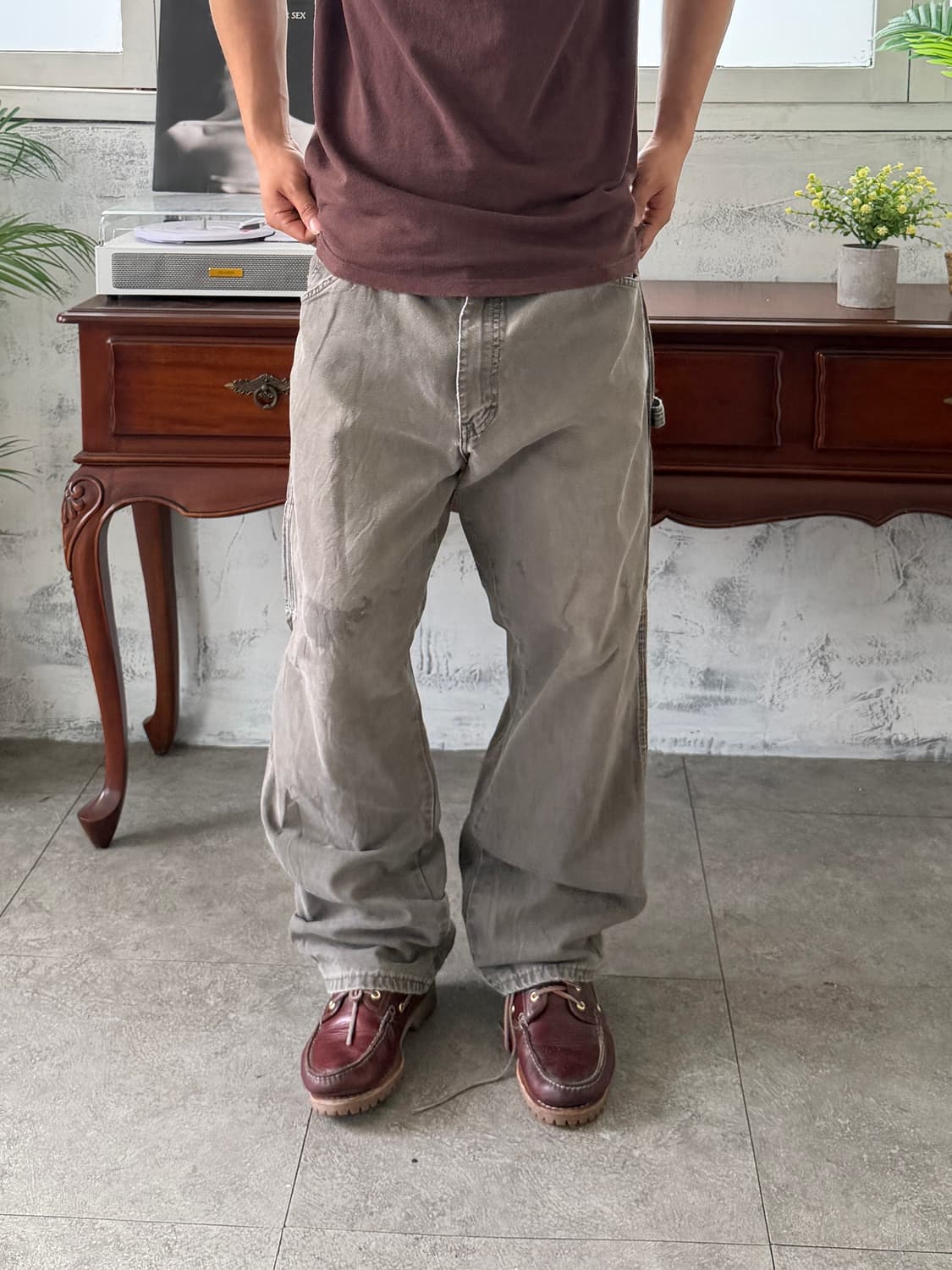 디키즈 워크팬츠 모스그린 상품이미지1