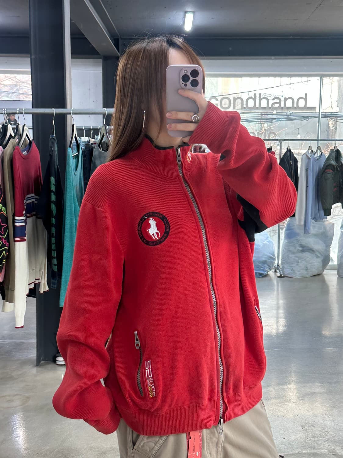 폴로랄프로렌 빅포니PRL1 레이싱 카약 투웨이 니트집업 상품이미지3