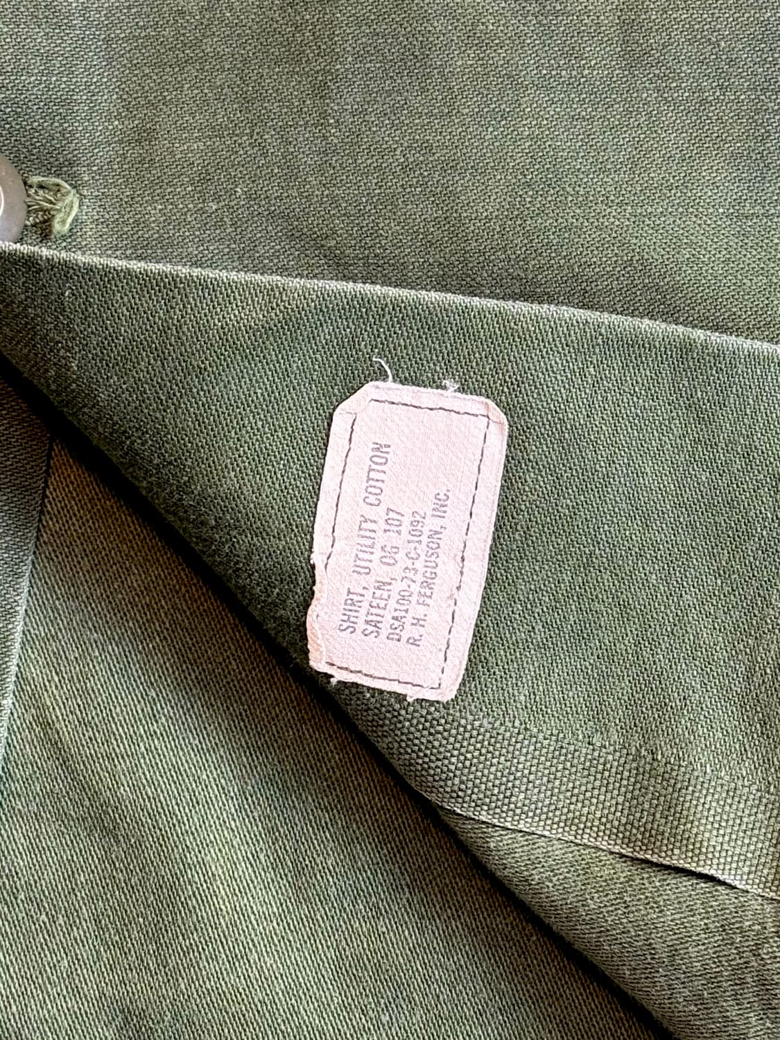 70s US Army OG-107 셔츠 상품이미지8