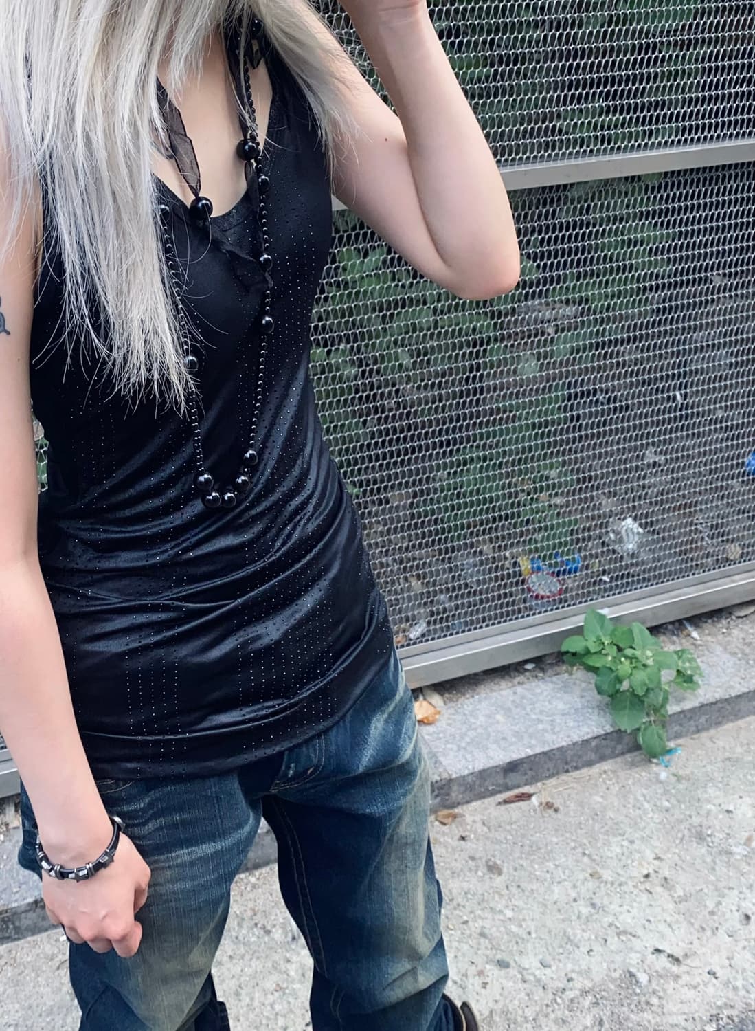 biz pattern twist strap tank top 상품이미지1