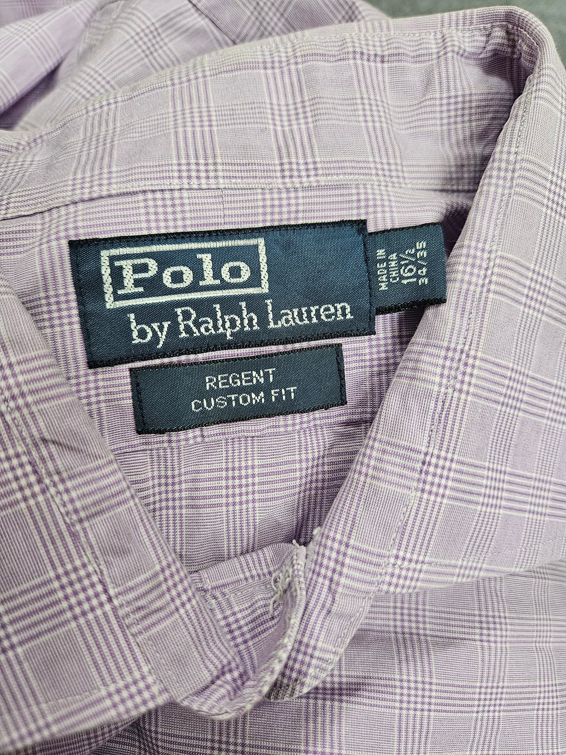 폴로 랄프로렌 리젠트 커스텀핏 체크 셔츠 급처 상품이미지3