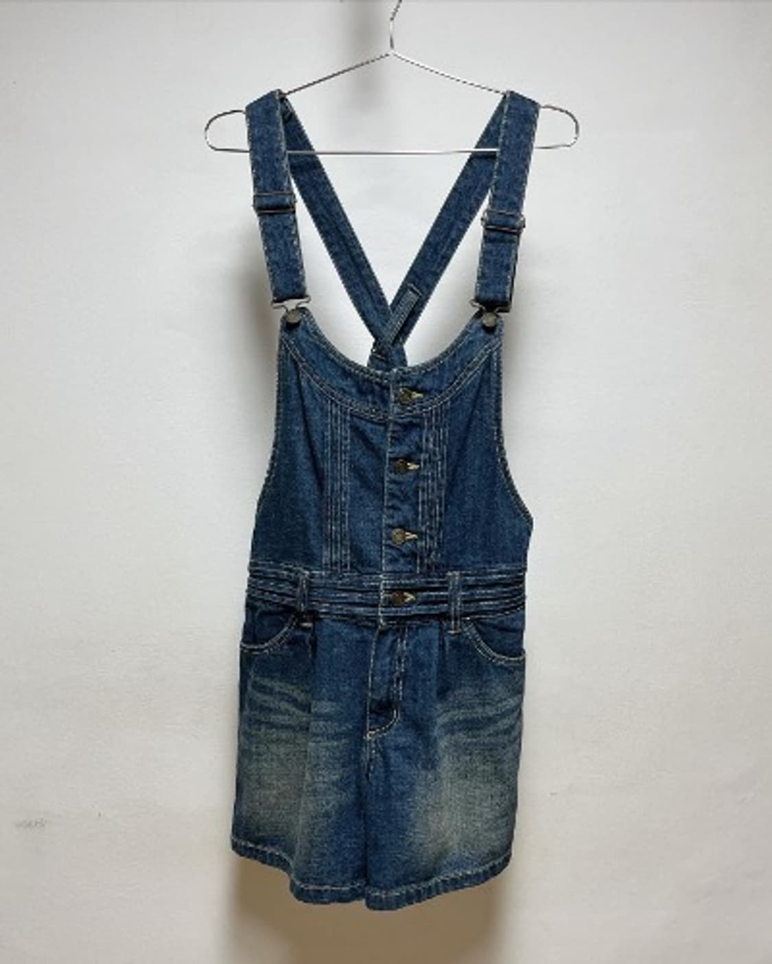 half denim overalls  상품이미지1