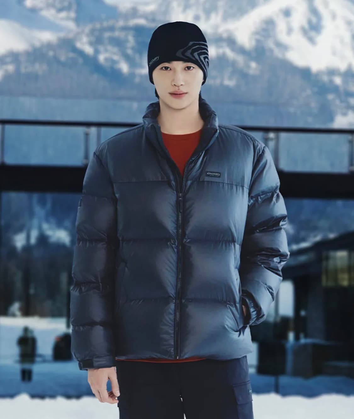 디스커버리 덕다운 유니 반슬리 다운 숏패딩 변우석 패딩 상품이미지2