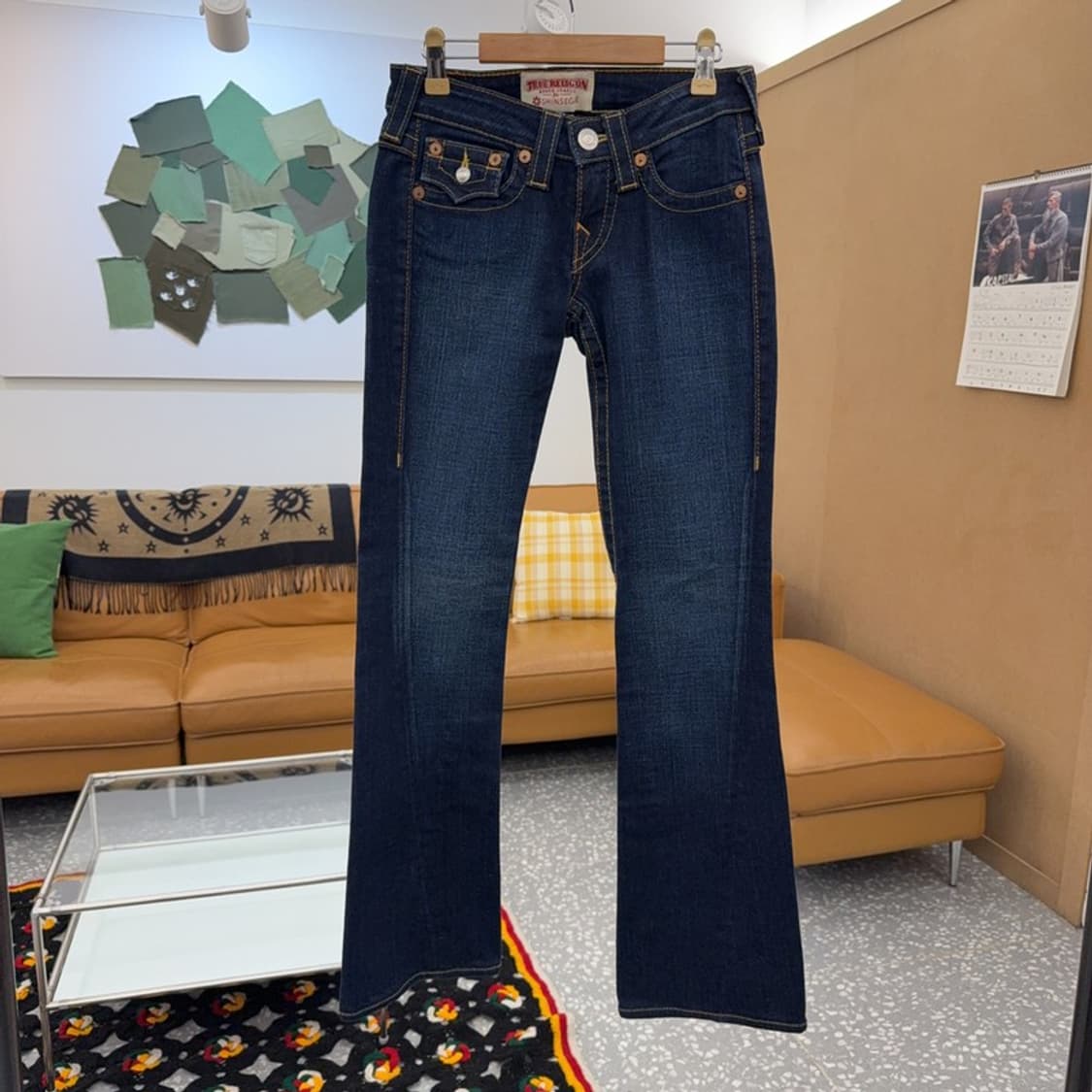 트루릴리전 조이 빈티지 진청 워싱 데님팬츠 24인치 C08390 상품이미지1