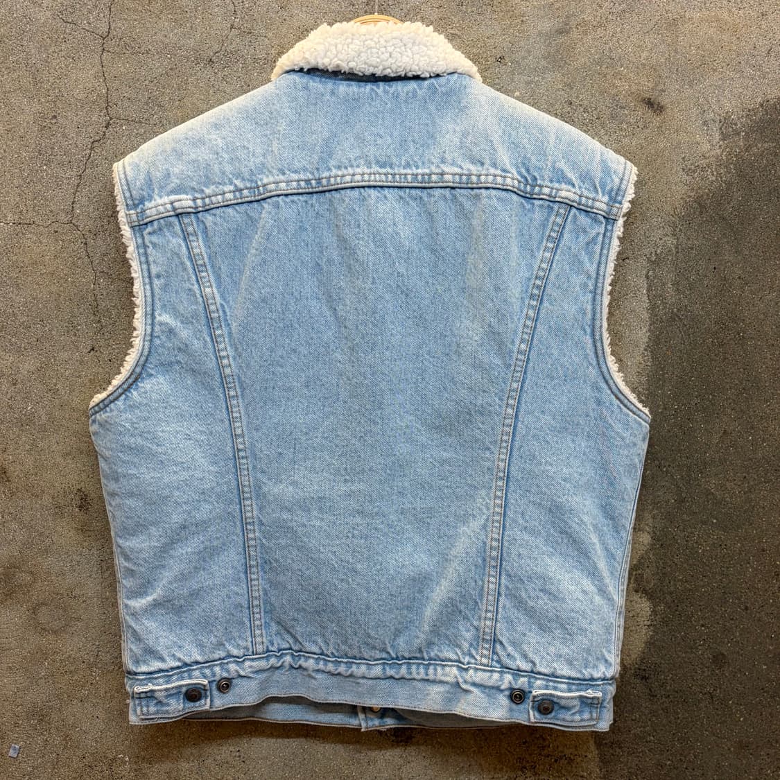 새상품급 80s Made in USA 리바이스 쉐르파 양털 조끼 베스트  상품이미지7