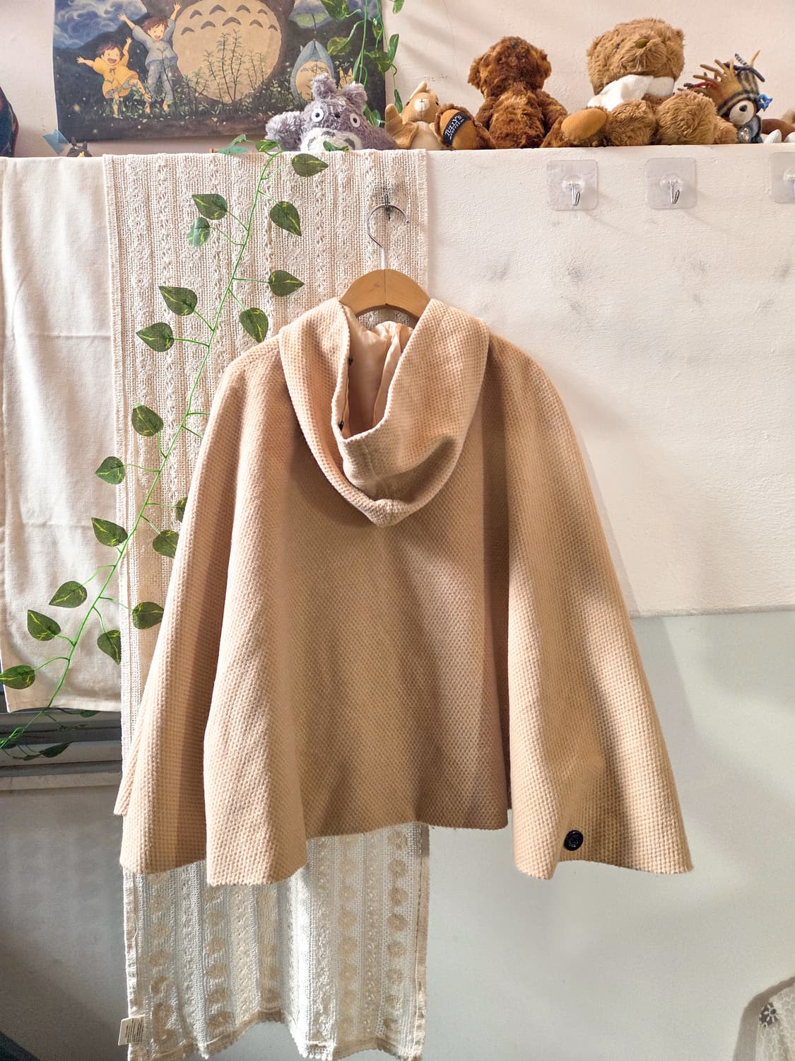 후드 케이프 코트 상품이미지5