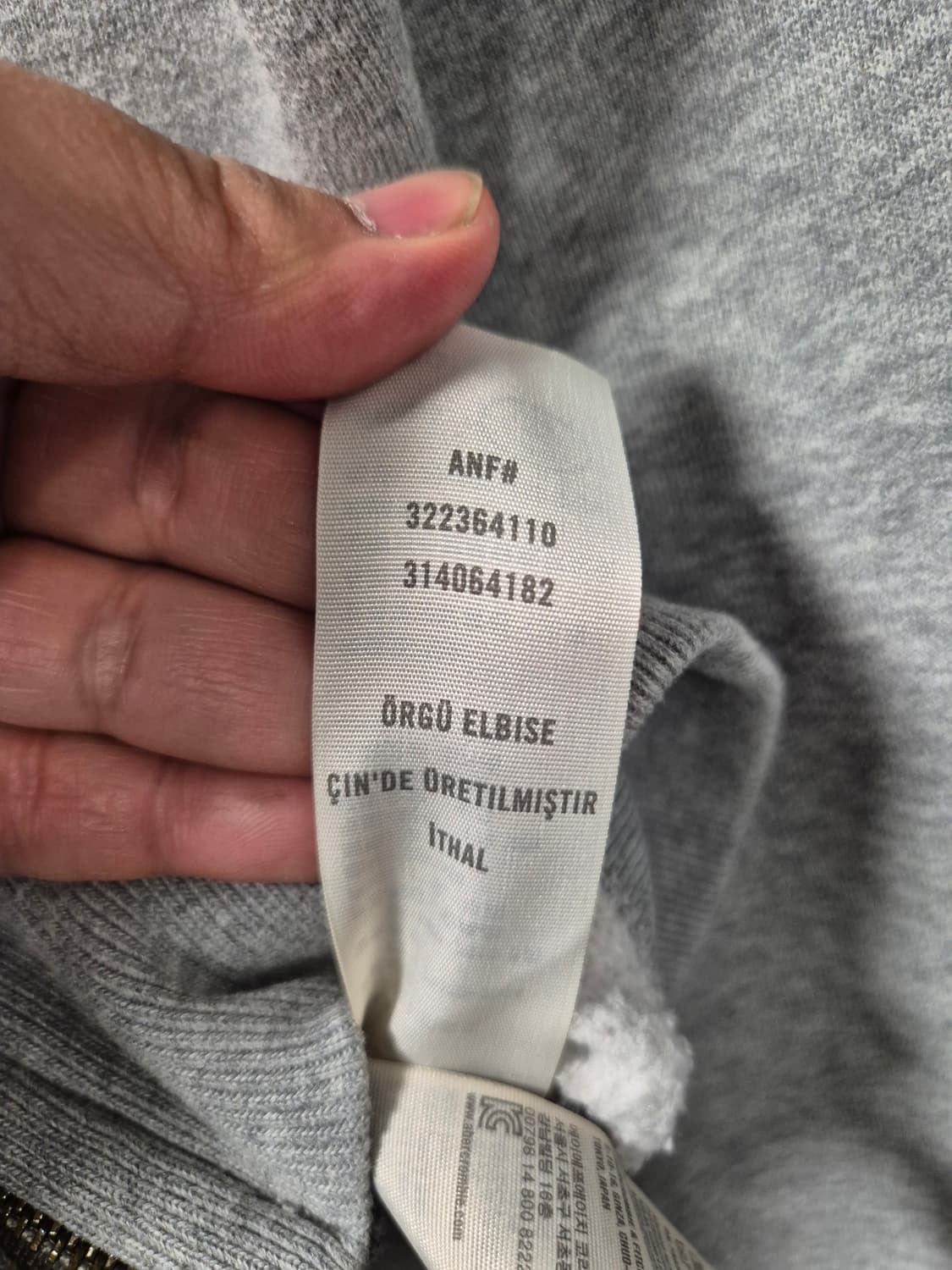 *무료배송*홀리스터 Y2K 올드스쿨캘리포니아 그레이후드집업 S(상태A급) 상품이미지10