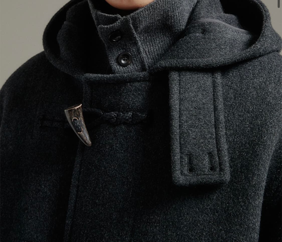 블랭크룸 하이넥 가디건 차콜 캐시미어10% 상품이미지6