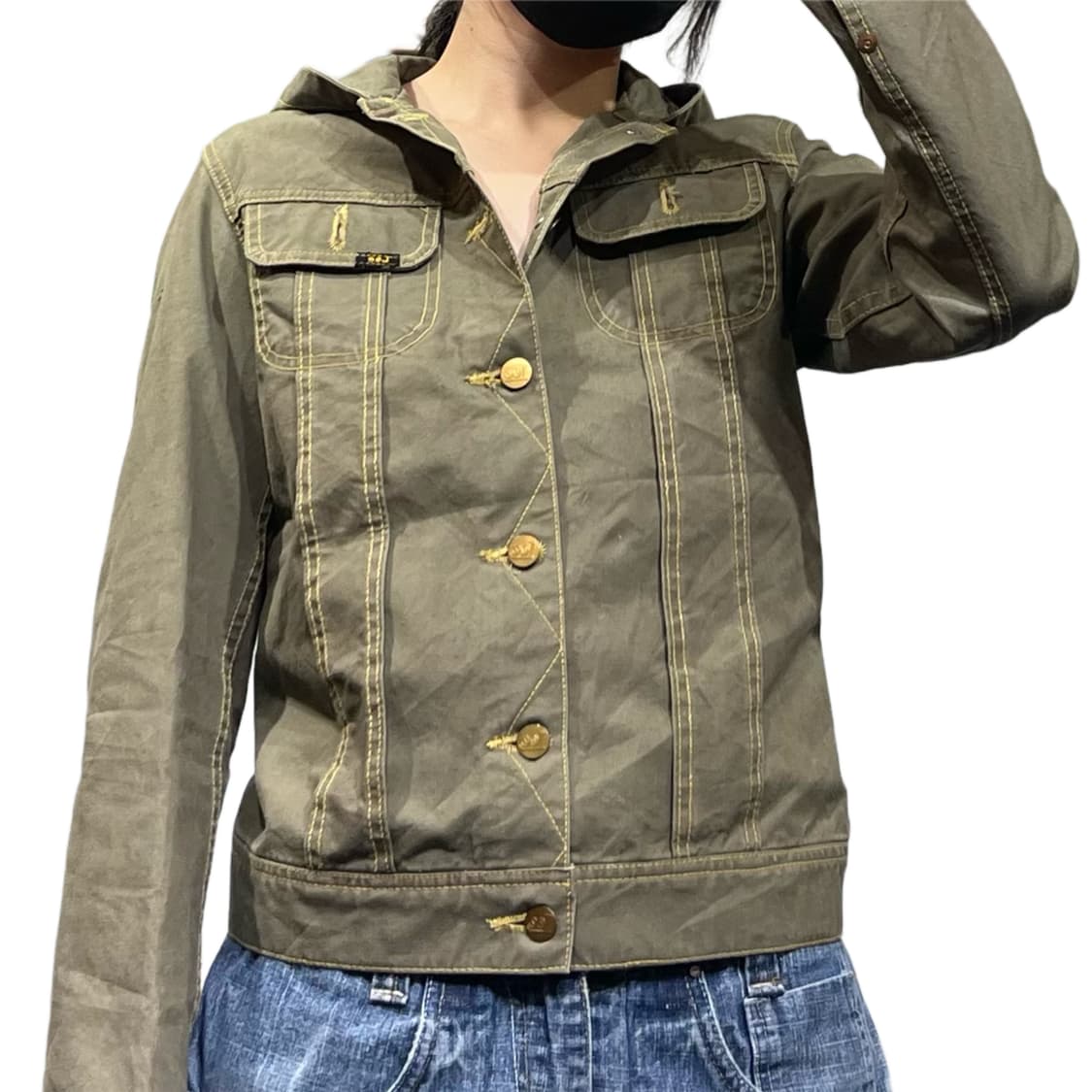 Lee khaki cotton hooie jk 상품이미지1