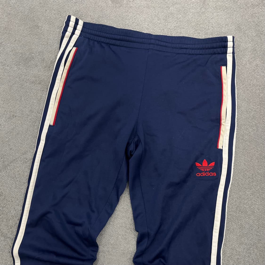 85 아디다스 삼선 트레이닝 바지 네이비 상품이미지2