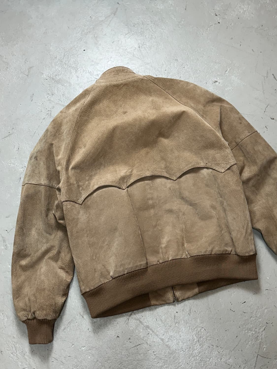 90's 피그스킨 스웨이드 봄버 자켓 상품이미지6