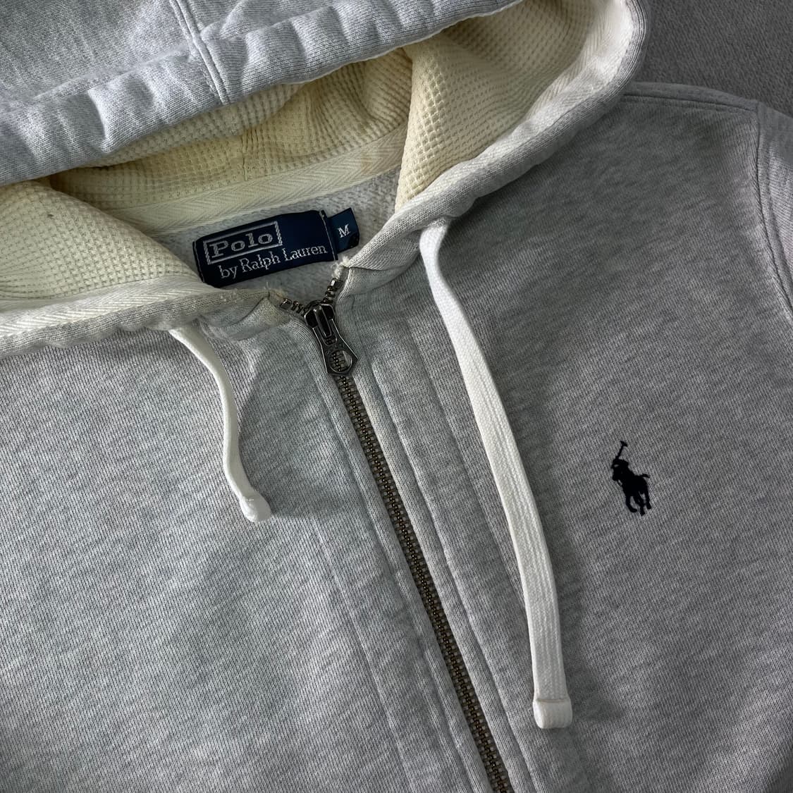 95 폴로랄프로렌 와플 그레이 후드집업 상품이미지2