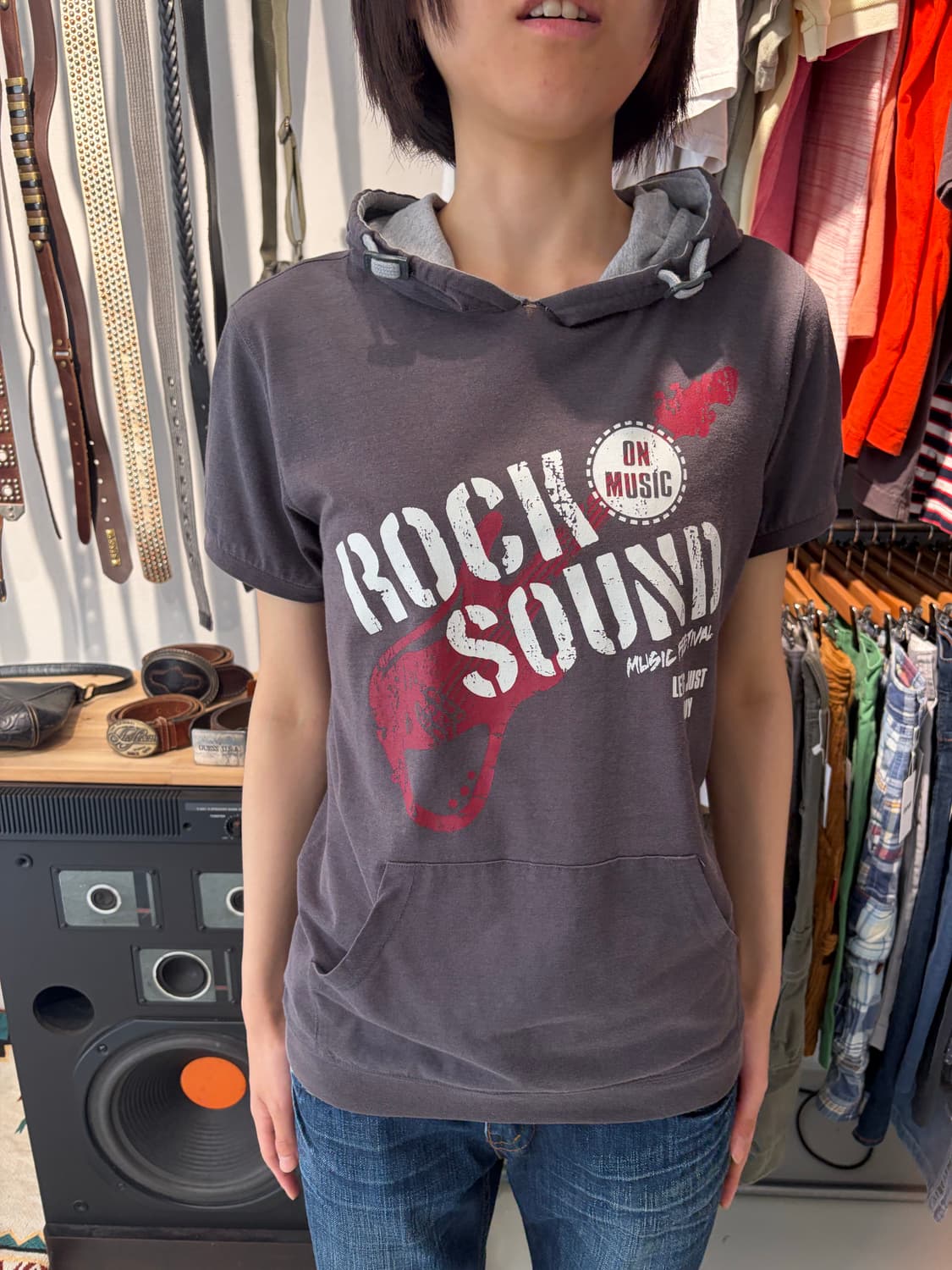 MICHIKO LONDON Rock Sound 후드 반팔 티셔츠 L 상품이미지1