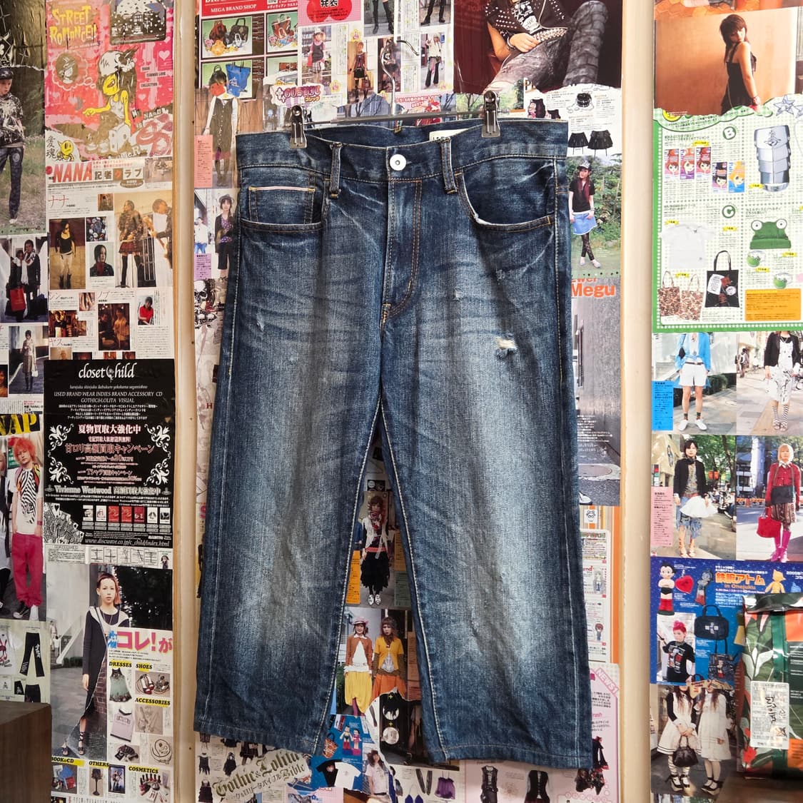JPN 러시아워 신치백 셀비지 카프리 팬츠 상품이미지5