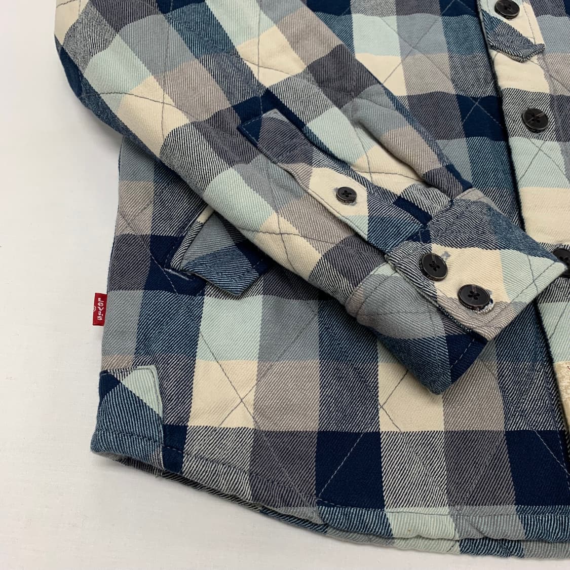 리바이스 체크 퀄티드 셔츠 자켓 (L) 상품이미지4
