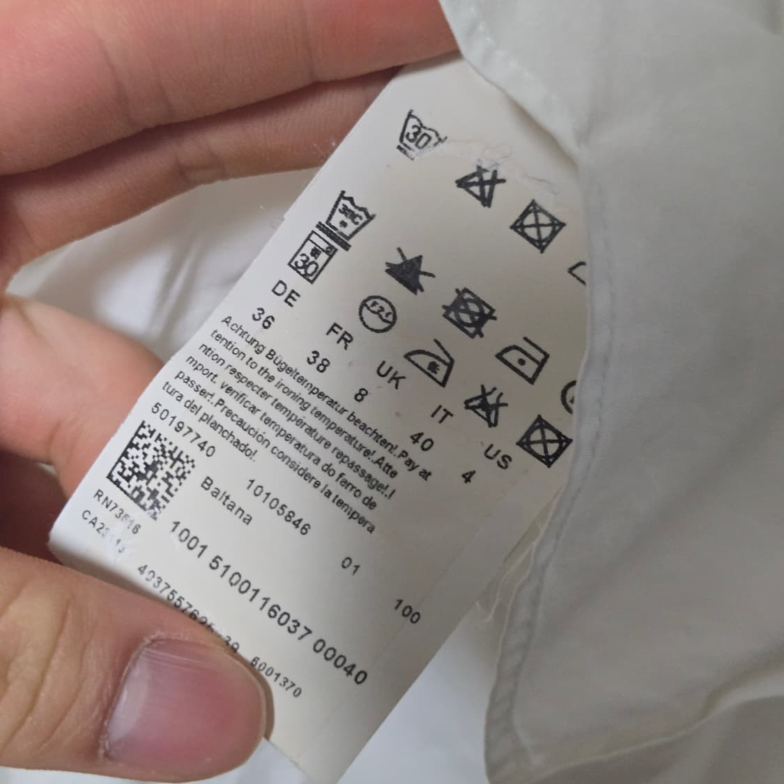 휴고보스 화이트 셔츠 블라우스 / 여성 블라우스/ 여성 셔츠  상품이미지3