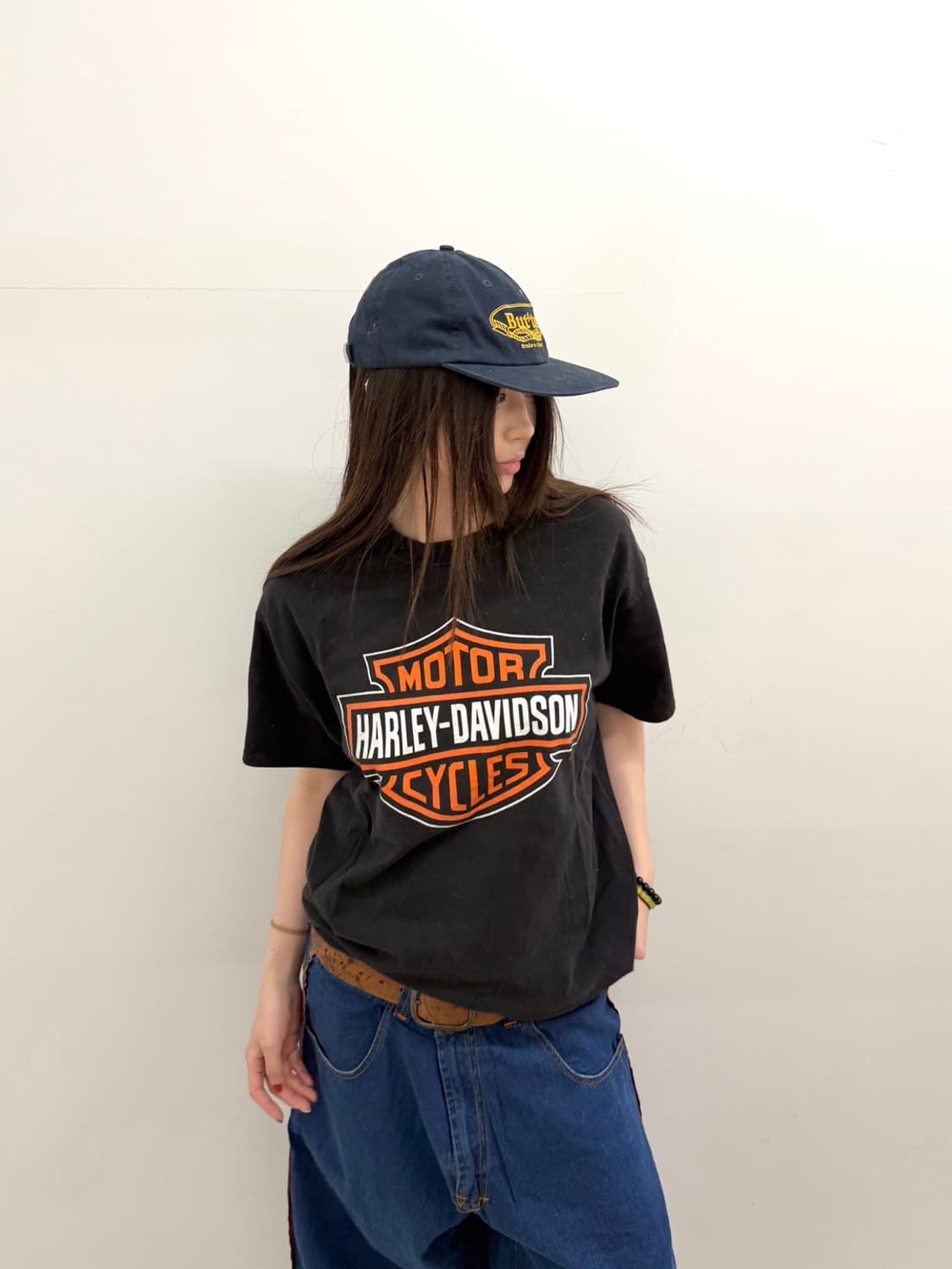 할리데이비슨 로고 반팔 블랙 상품이미지1
