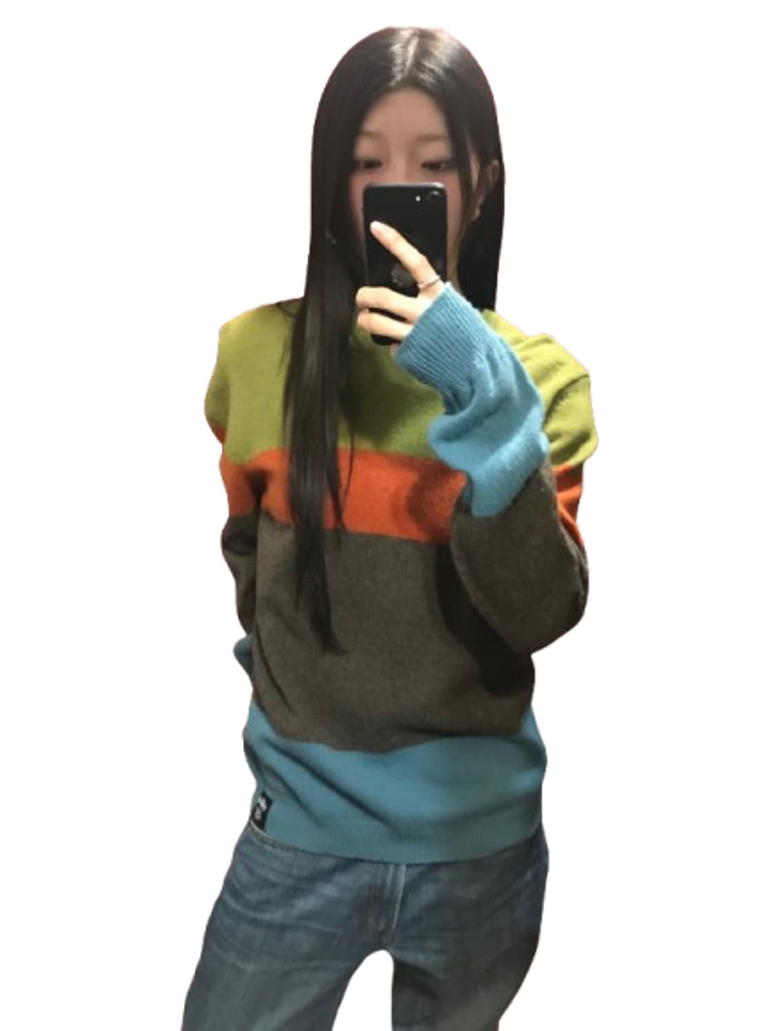 스투시 배색 니트 상품이미지1