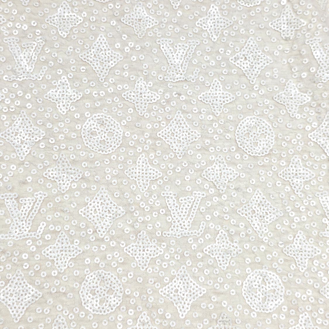 루이비통 여성 스팽글 모노그램 린넨 반팔 티셔츠 상품이미지3