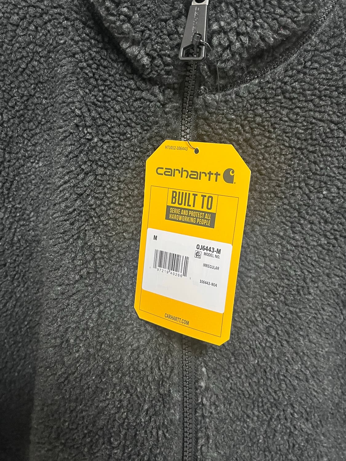 칼하트 106443 후리스 풀오버 블랙/카모 M사이즈 상품이미지2
