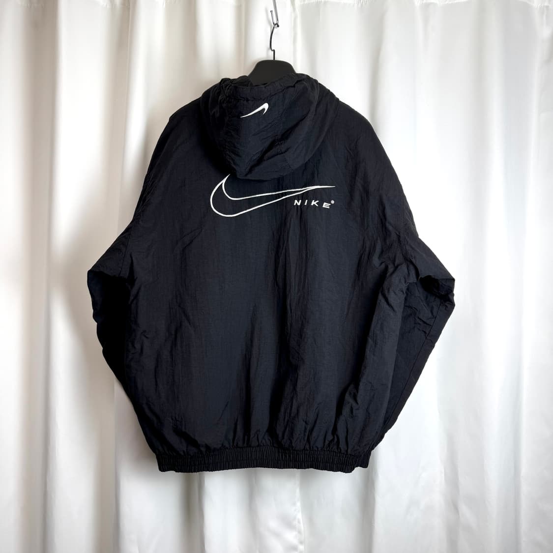 나이키 90s 올드스쿨 빈티지 솔로 빅 스우시로고 누빔 범버 점퍼 자켓 상품이미지4