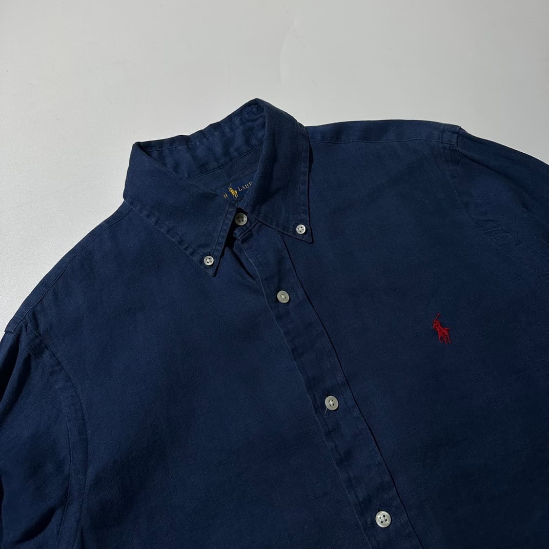 폴로 랄프로렌 오션 워시 린넨 셔츠 네이비 상품이미지3