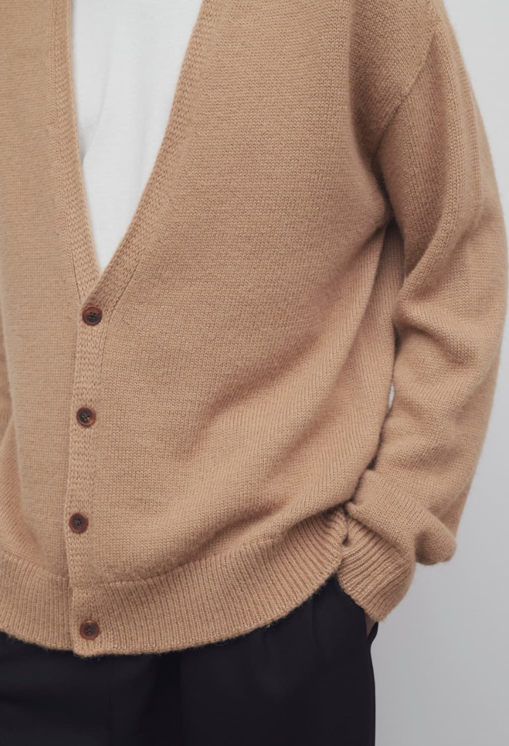 더로우 sheldon 가디건 카멜 s 상품이미지6