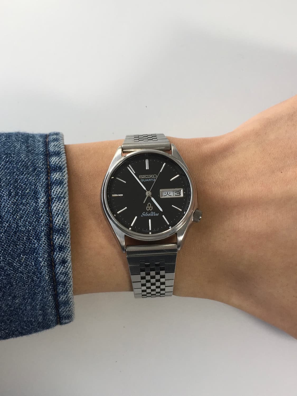 80s seiko silver wave black dial (ver.2) 상품이미지5