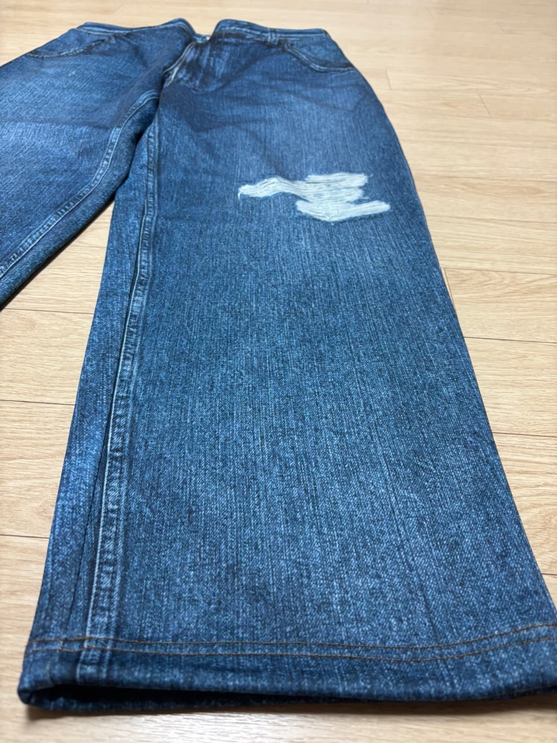 SSZ 24aw 디지털 데님 전사프린트 스웻팬츠 블루 L 상품이미지2