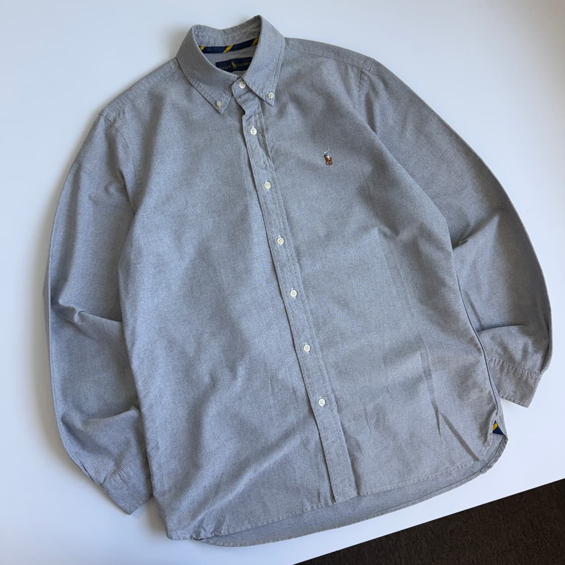 Polo 폴로 랄프로렌 신형 그레이 옥스포드 셔츠 상품이미지1