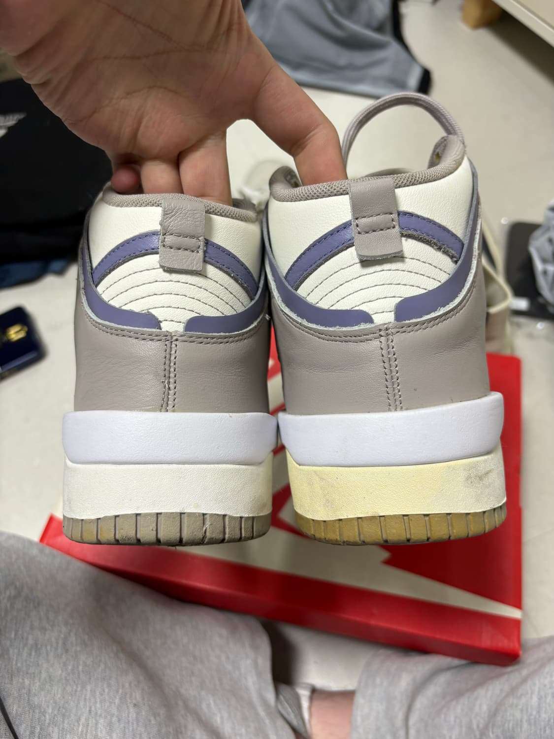 285 나이키 덩크 하이업 아이언퍼플 상품이미지3