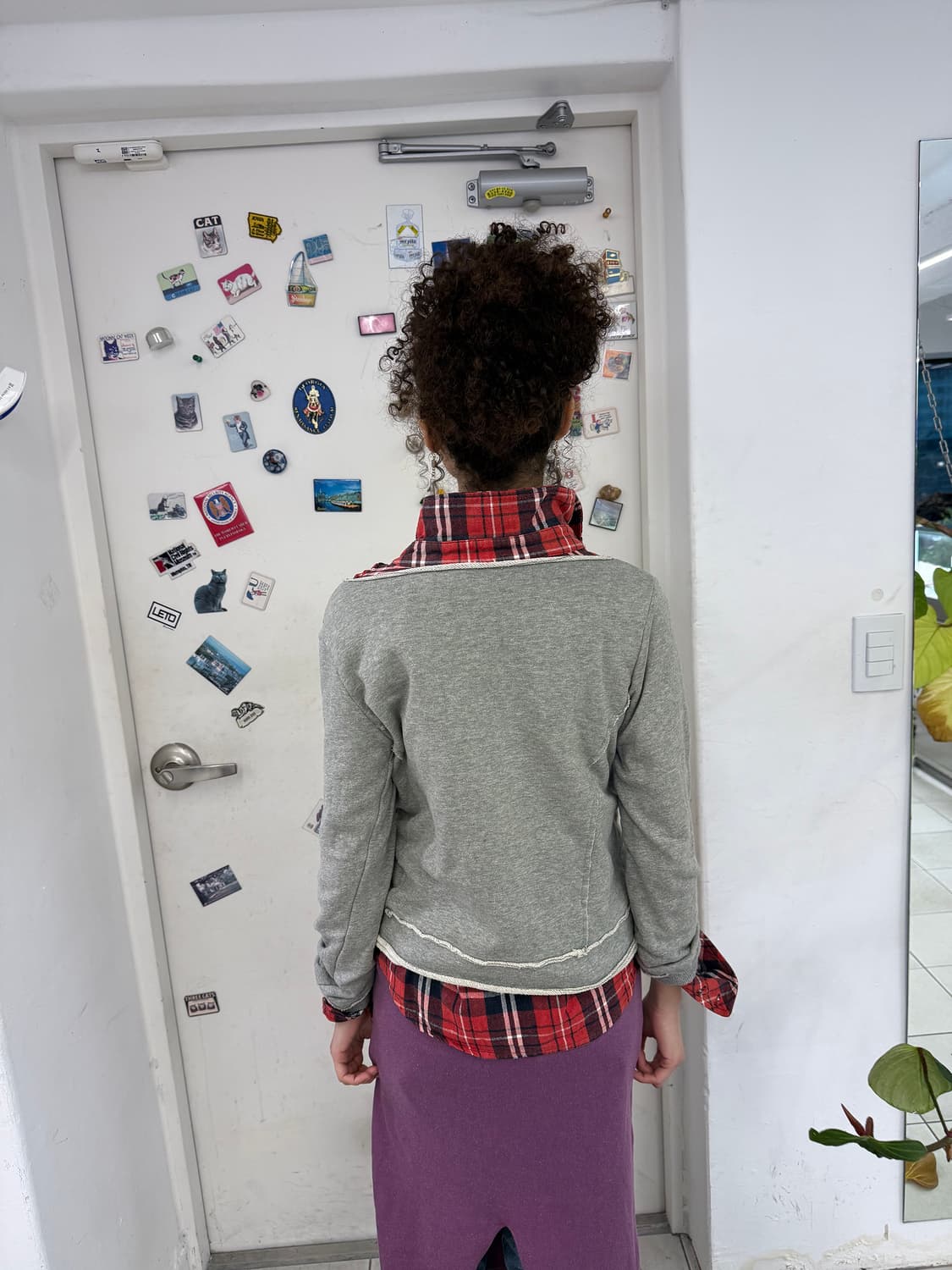 raw cut boat neck sweat shirt 상품이미지3