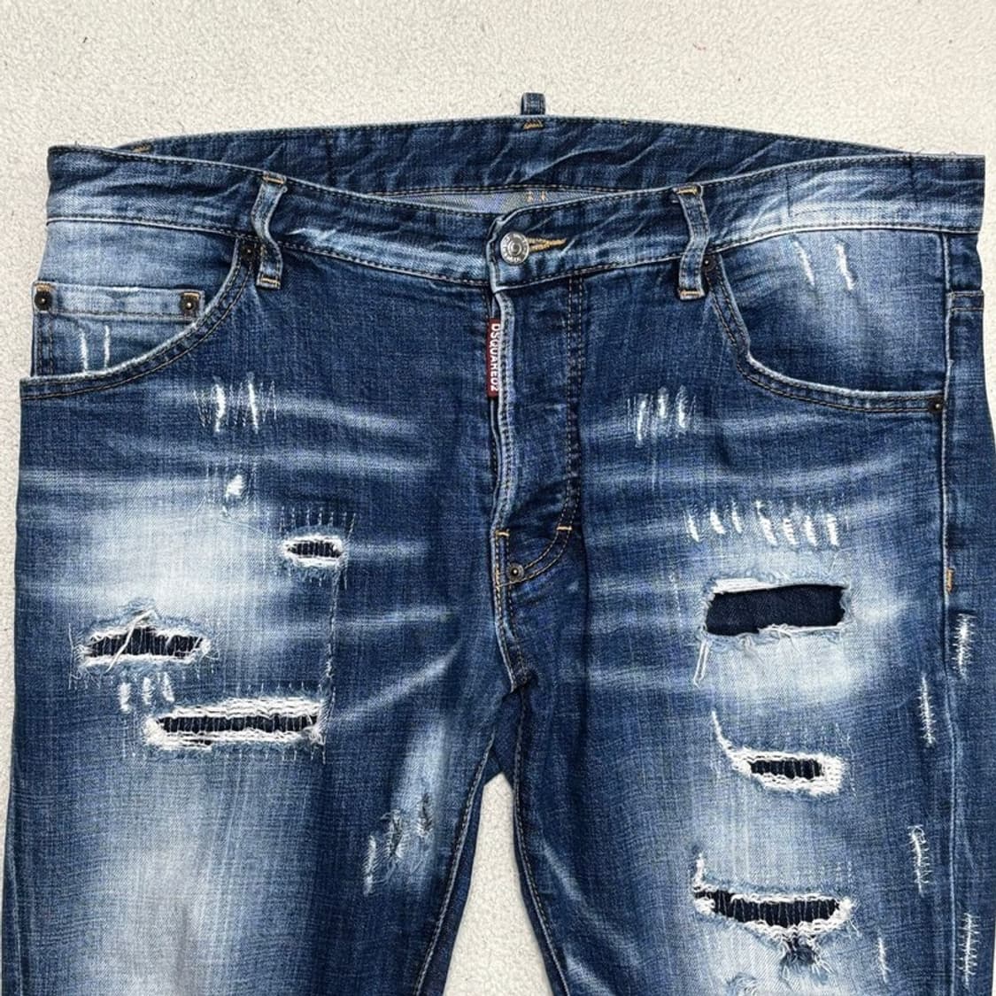 DSQUARED2 데미지 데님 팬츠 버튼 플라이 50 상품이미지2