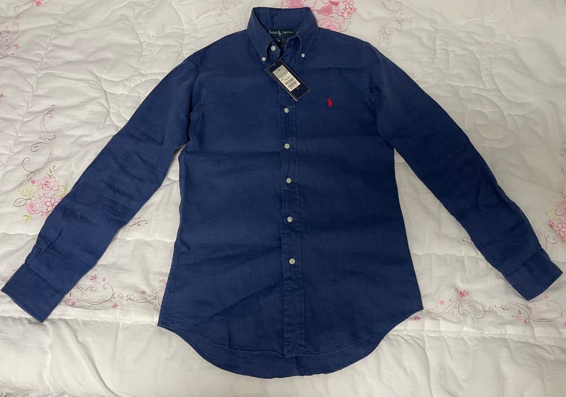 [XS] 백화점 폴로 랄프로렌 린넨 셔츠 네이비 상품이미지2