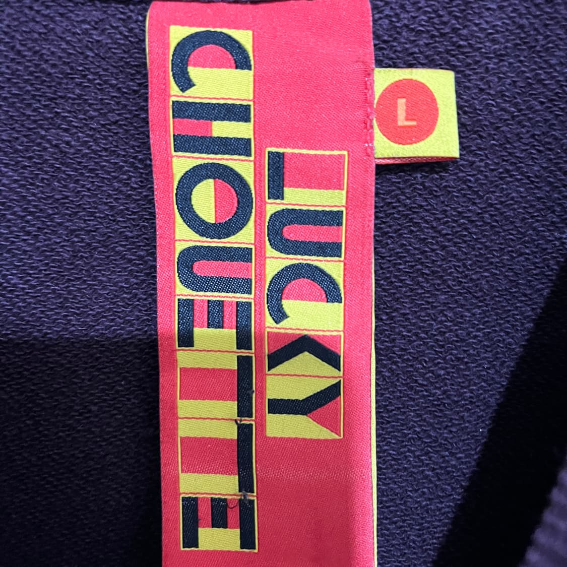 (조금 오버핏 L) 럭키슈에뜨 부엉이 맨투맨 버건디 색상 상품이미지4