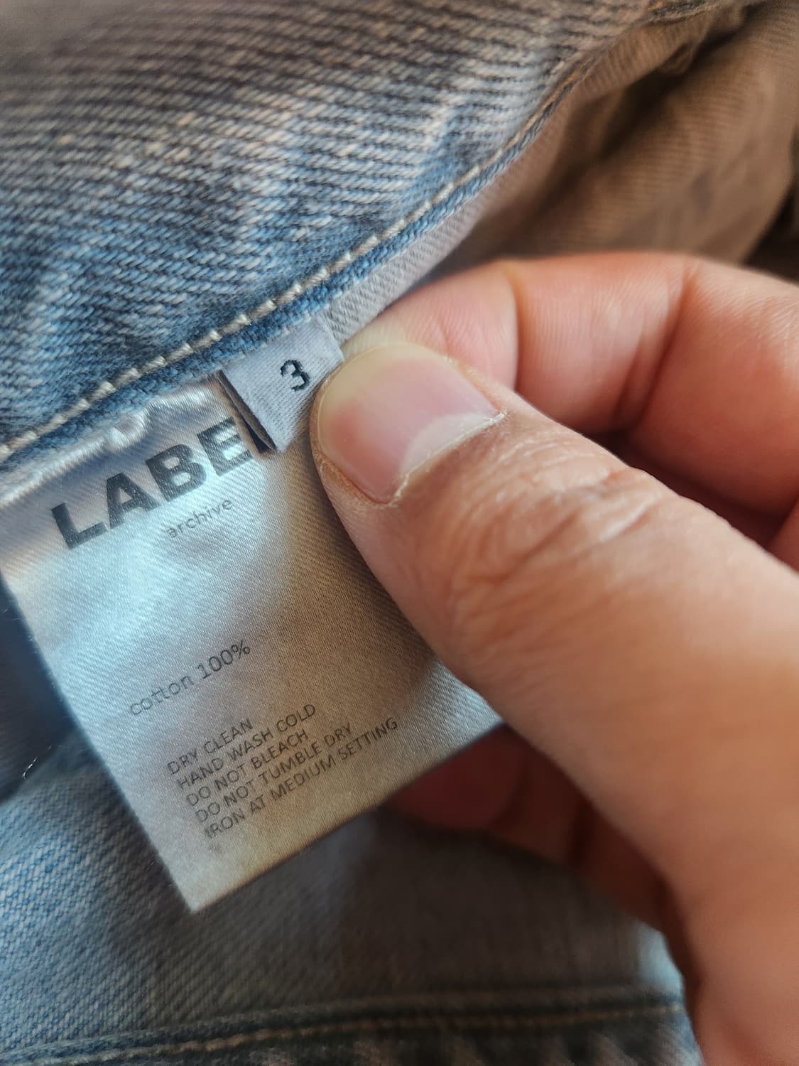 라벨아카이브 와이드핏 greyish blue 3 상품이미지3