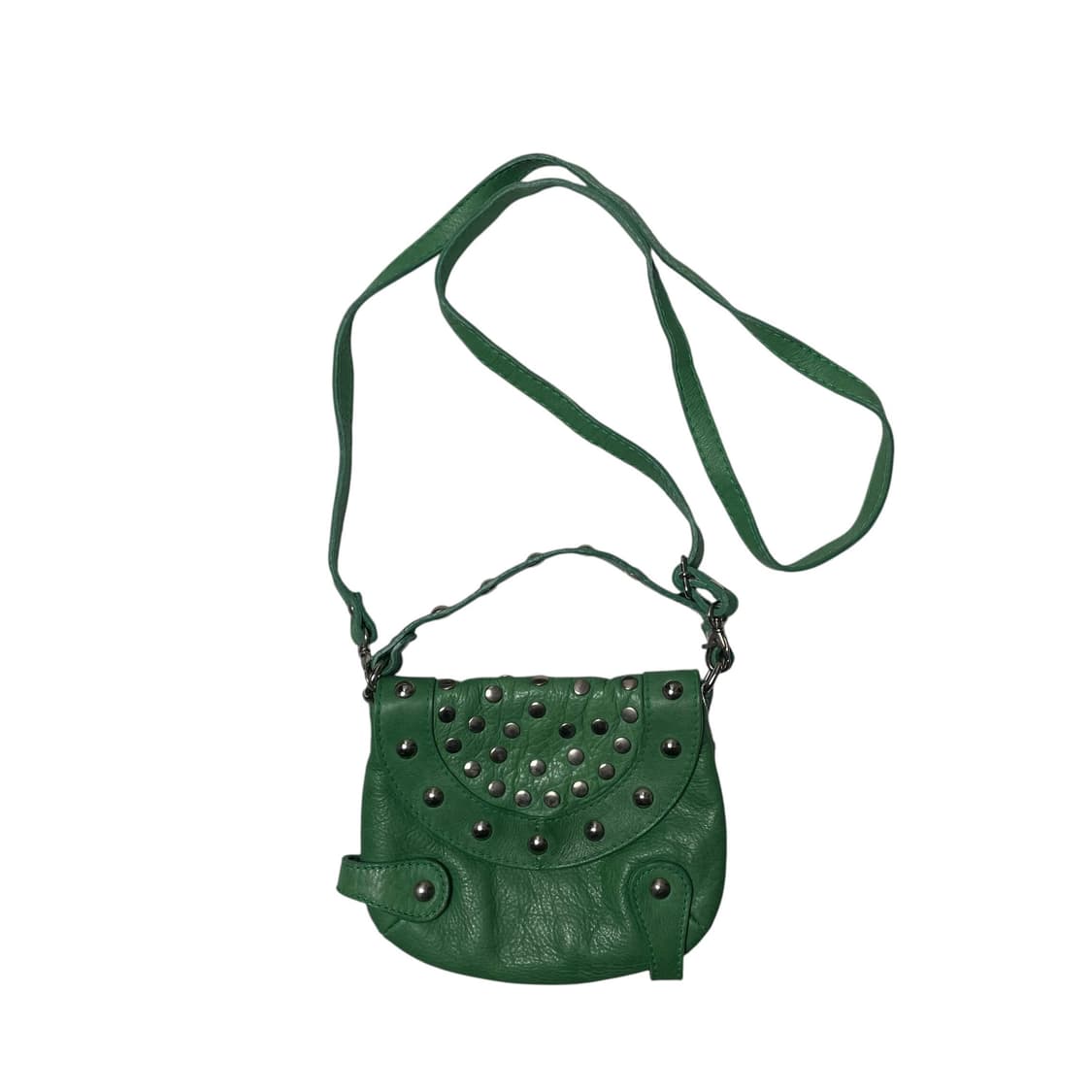 Maurizio taiuti 그린 레더 리벳 미니백 (italy) 상품이미지1