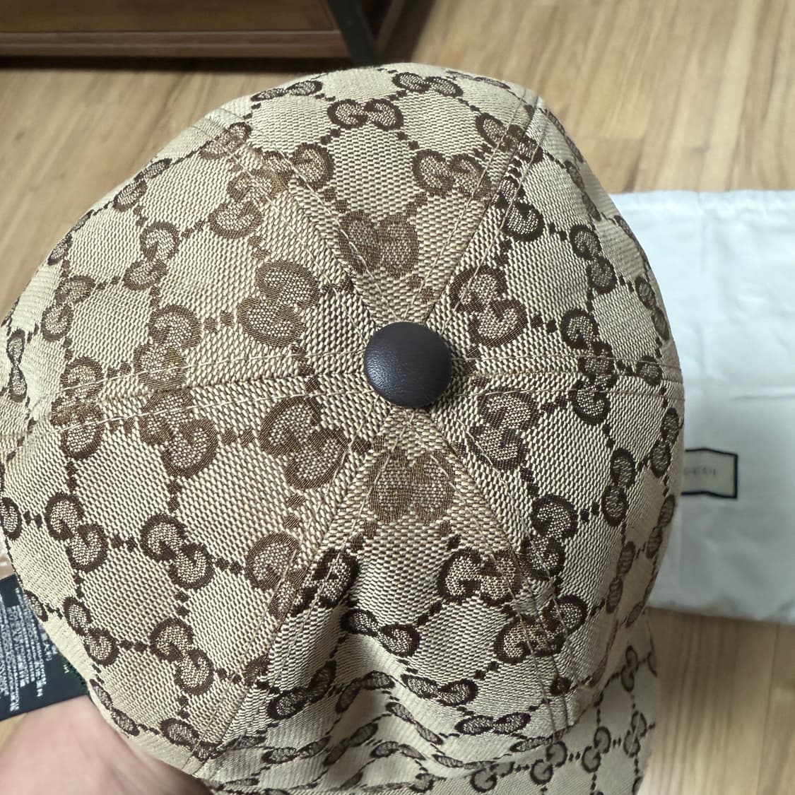 구찌 GG캔버스 베이스볼캡 브라운 상품이미지3