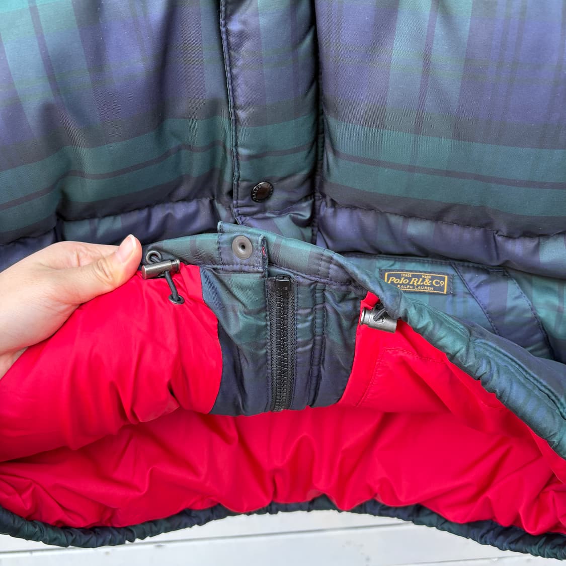 Polo 폴로 블랙와치 타탄체크 패딩 상품이미지5