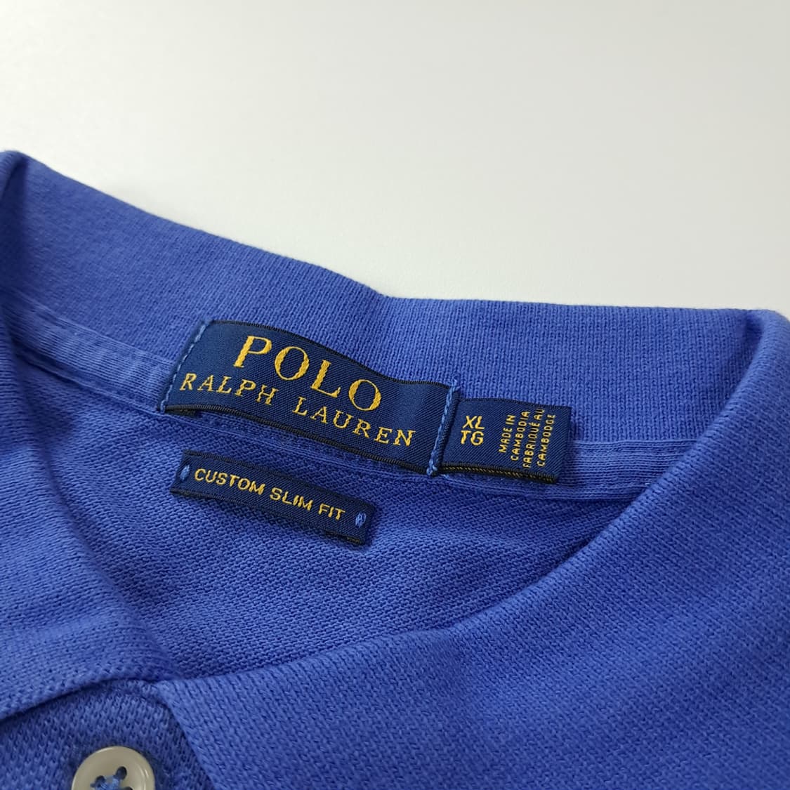 CK339 XL 폴로 커스텀슬림핏 로열블루 칼라 티셔츠 상품이미지3