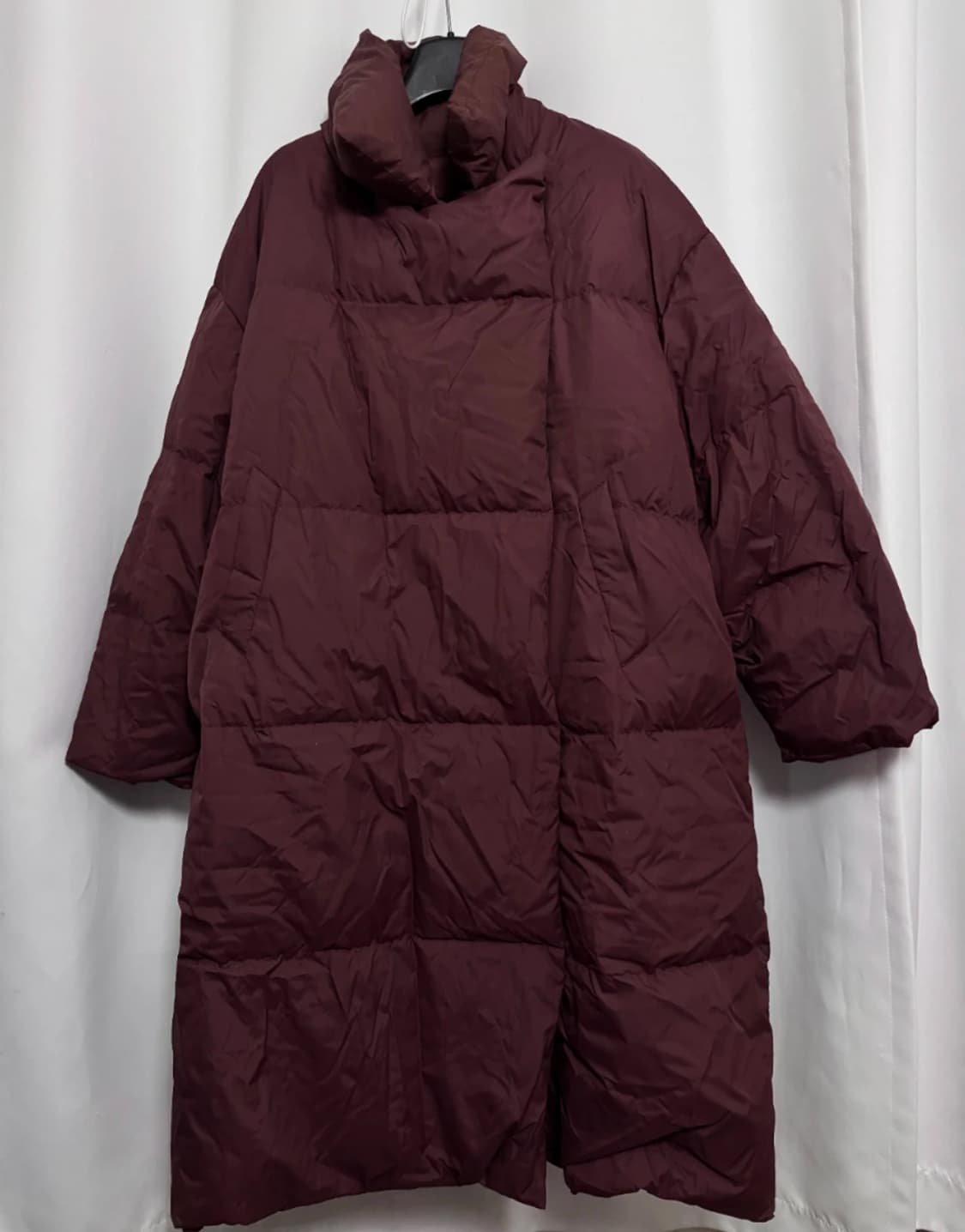 The Triangle 버건디 롱패딩 상품이미지1