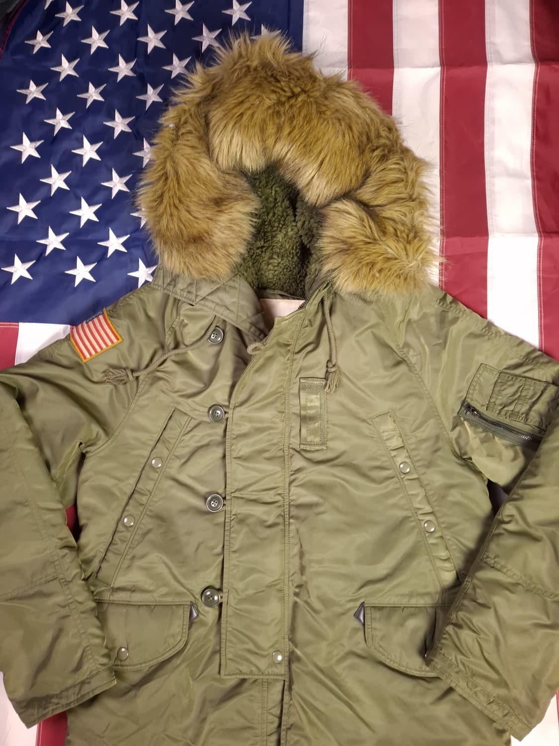 오리지날 데님앤서플라이 폴로 성조기 N-3B 파카 상품이미지2