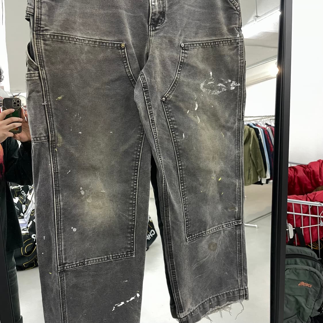 칼하트 OG 더블니 하드 페이딩 덕캔버스 카펜터 워크팬츠 상품이미지2