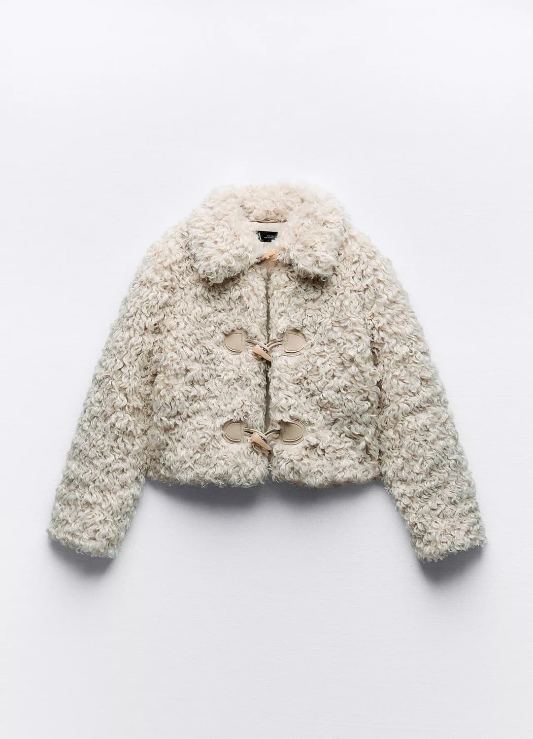 자라 페이크 퍼 크롭 점퍼 XS 상품이미지1