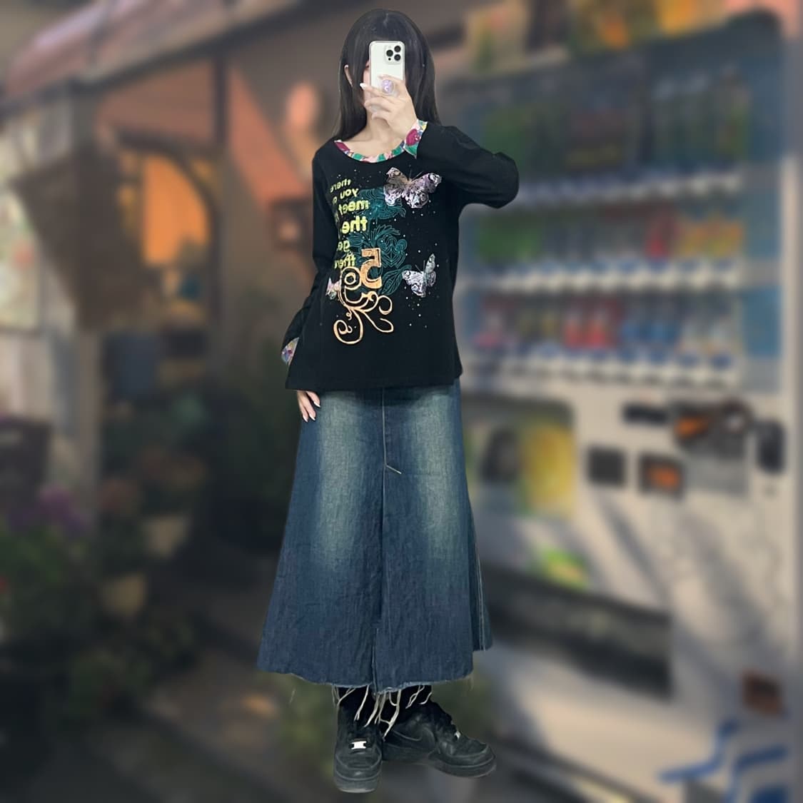 y2k 키치 프린팅 롱슬리브 상품이미지1