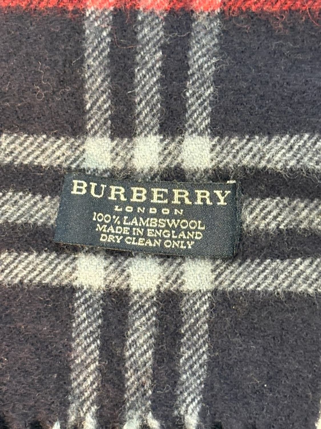 버버리 램스울 100% 네이비 머플러 목도리 정품 상품이미지2