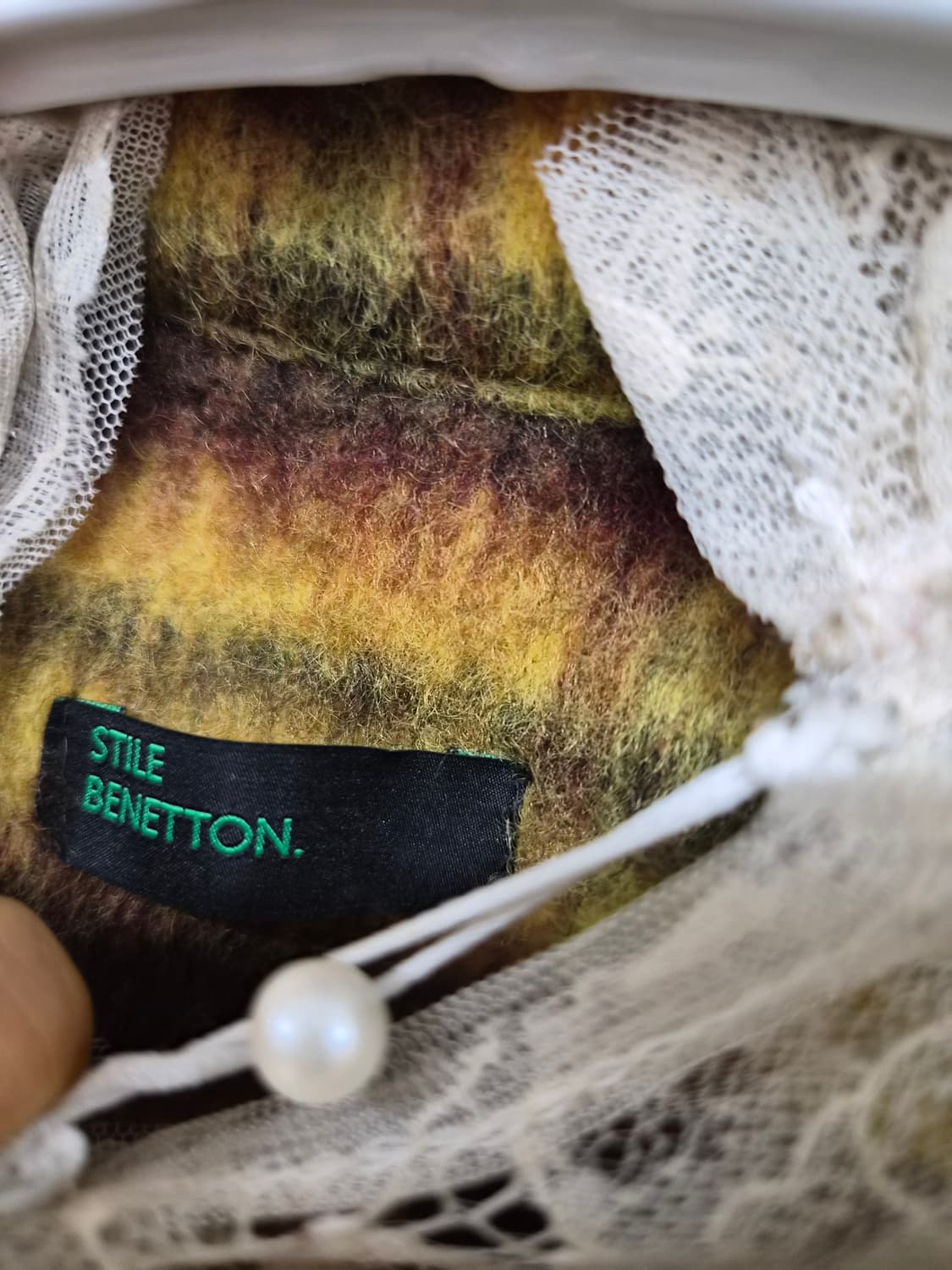 베네통 펠트울 셔츠 아우터 상품이미지4